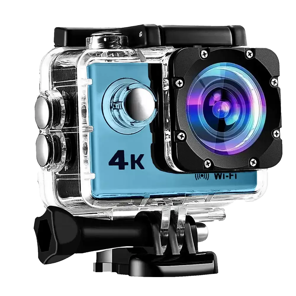 Camara Deportiva 4K Azul